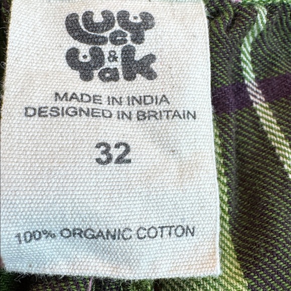 NWOT Lucy & Yak Beau Balloon Brushed Cotton Trouser Green Size UK32  US28 Unisex - Picture 9 of 14